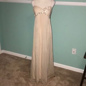 Adrianna Papell Formal Beige Gown!
